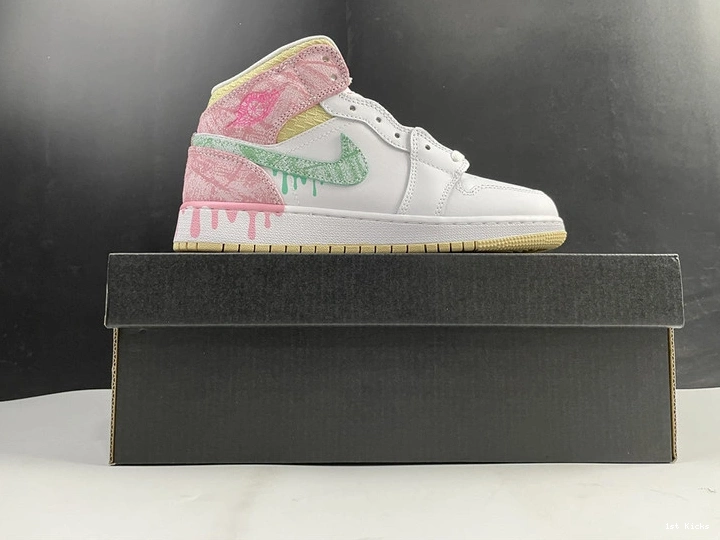 Paint DD1666-100 Drip (GS) Jordan 1 - Mid 0427